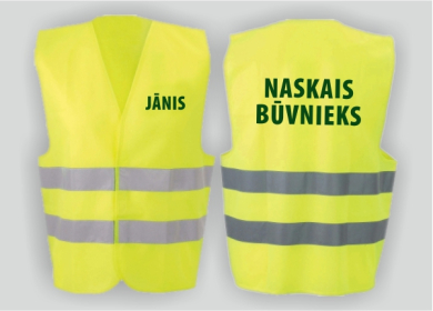 Drošības vestes ar apdruku