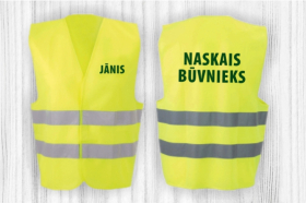Drošības vestes ar apdruku