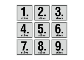 Stāva numurs, plastikāts